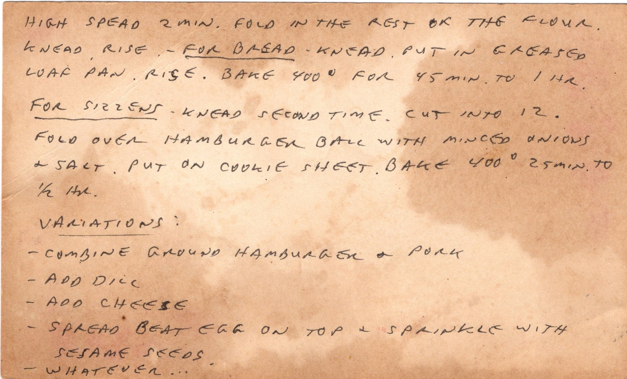 Sizzens recipe card, image 2 of 2