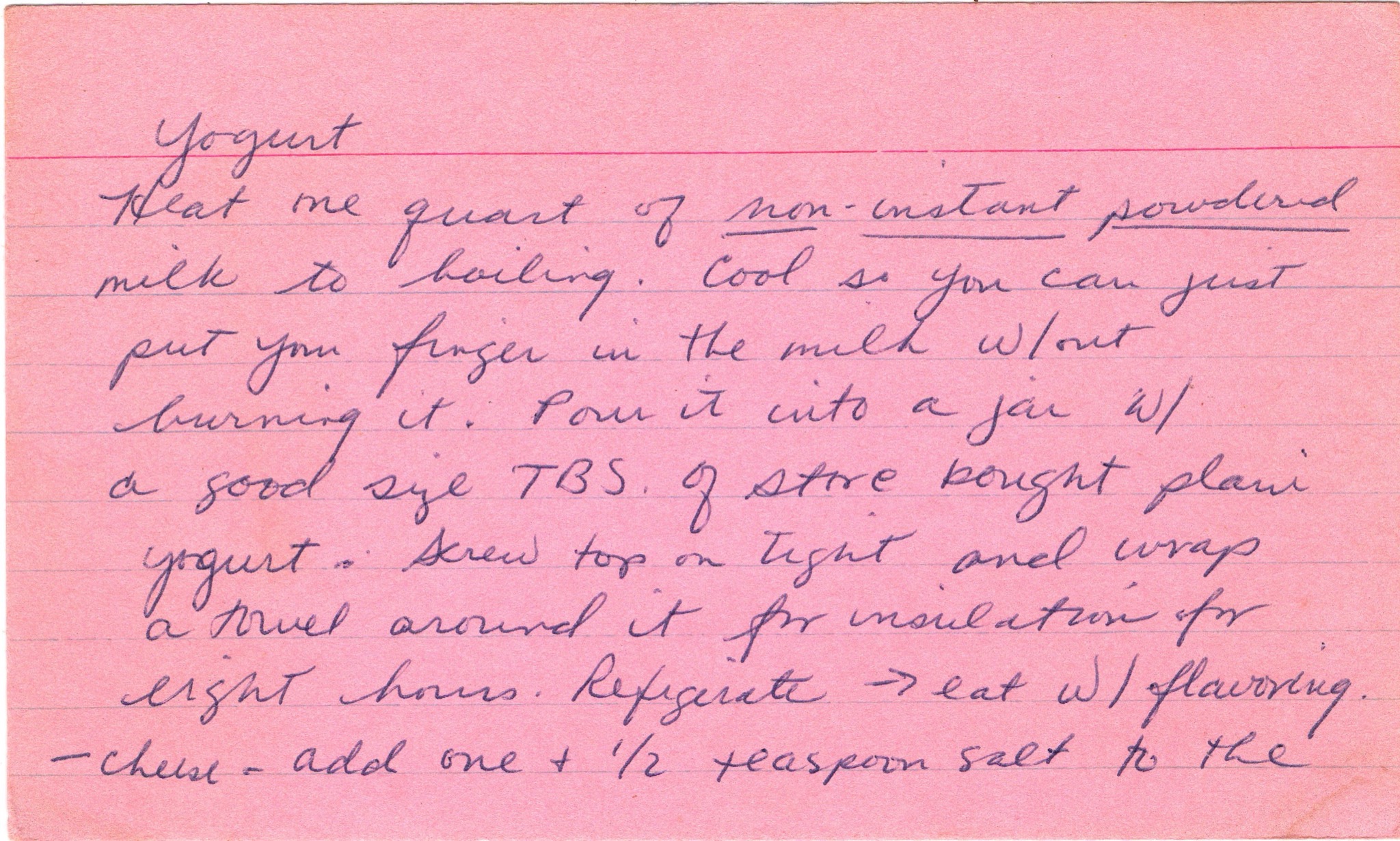 Homemade Yogurt recipe card, image 1 of 2