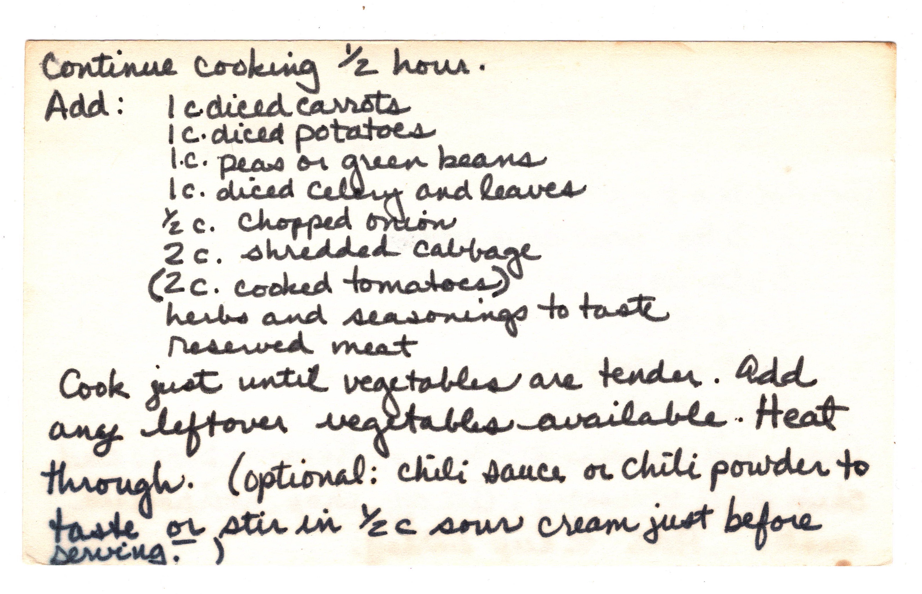 Timeless Vegetable-Beef Soup recipe card, image 2 of 2