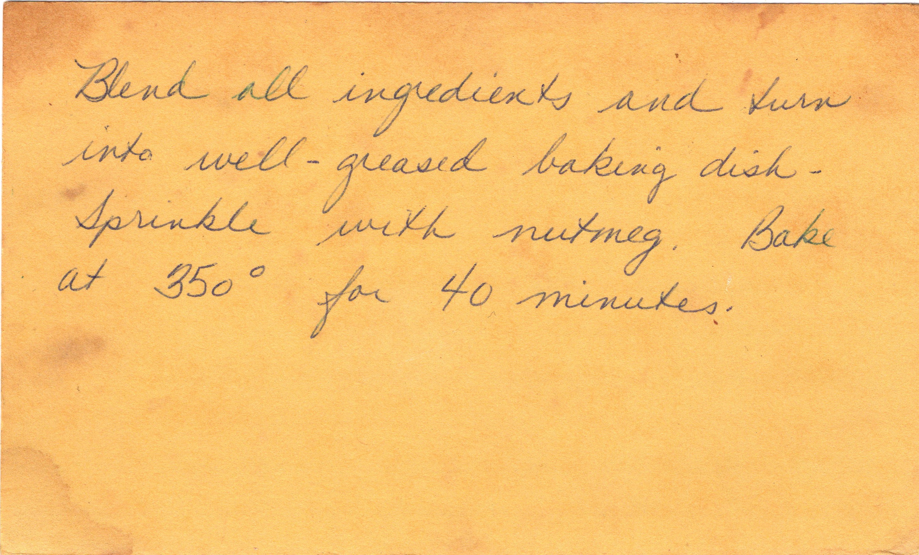 Squash Pudding recipe card, image 2 of 2
