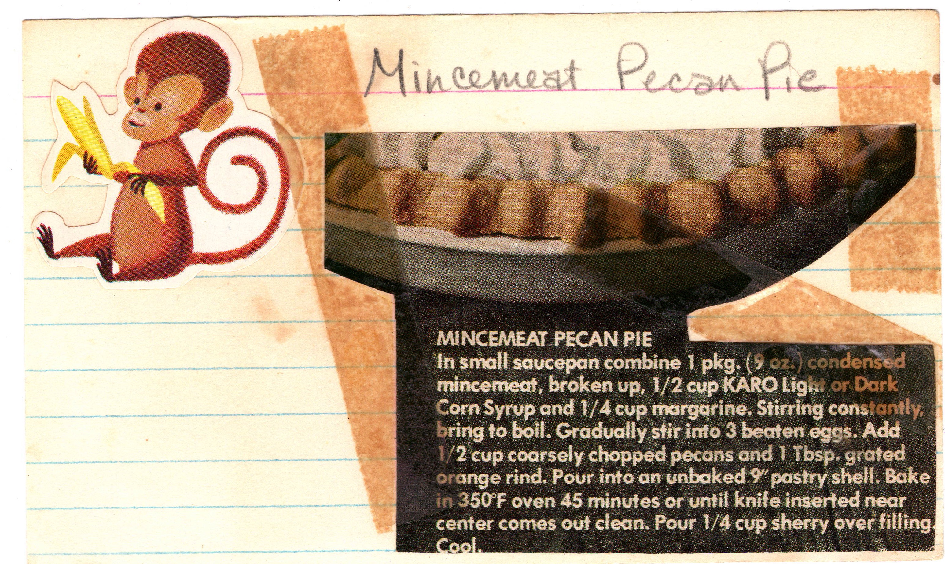 Mincemeat Pecan Pie recipe card, image 1 of 1