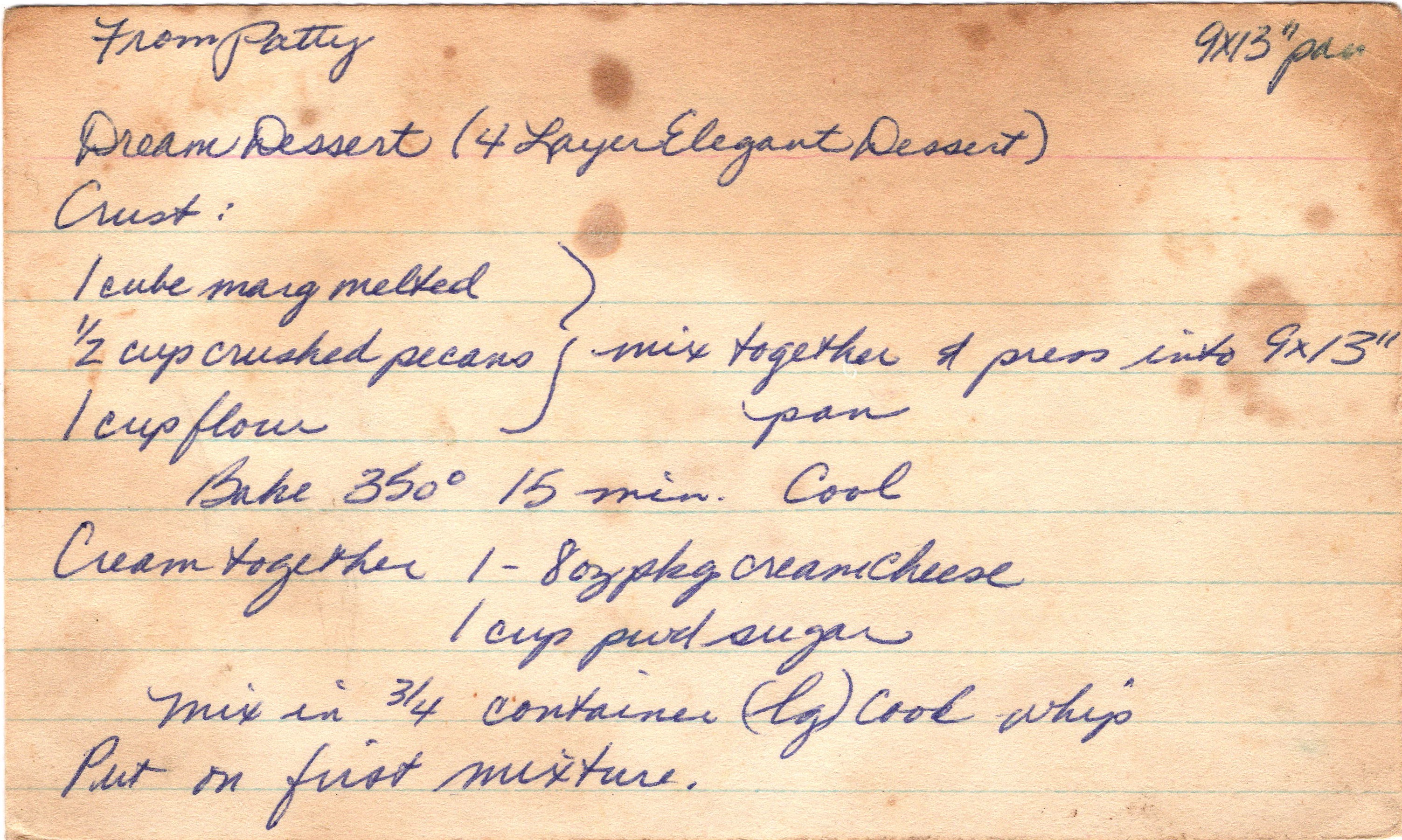 Dream Dessert recipe card, image 1 of 2