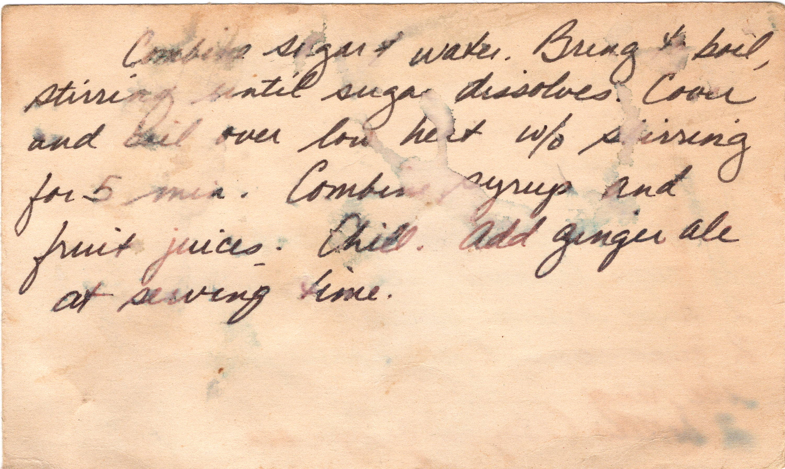 Christmas Cranberry Punch recipe card, image 2 of 2