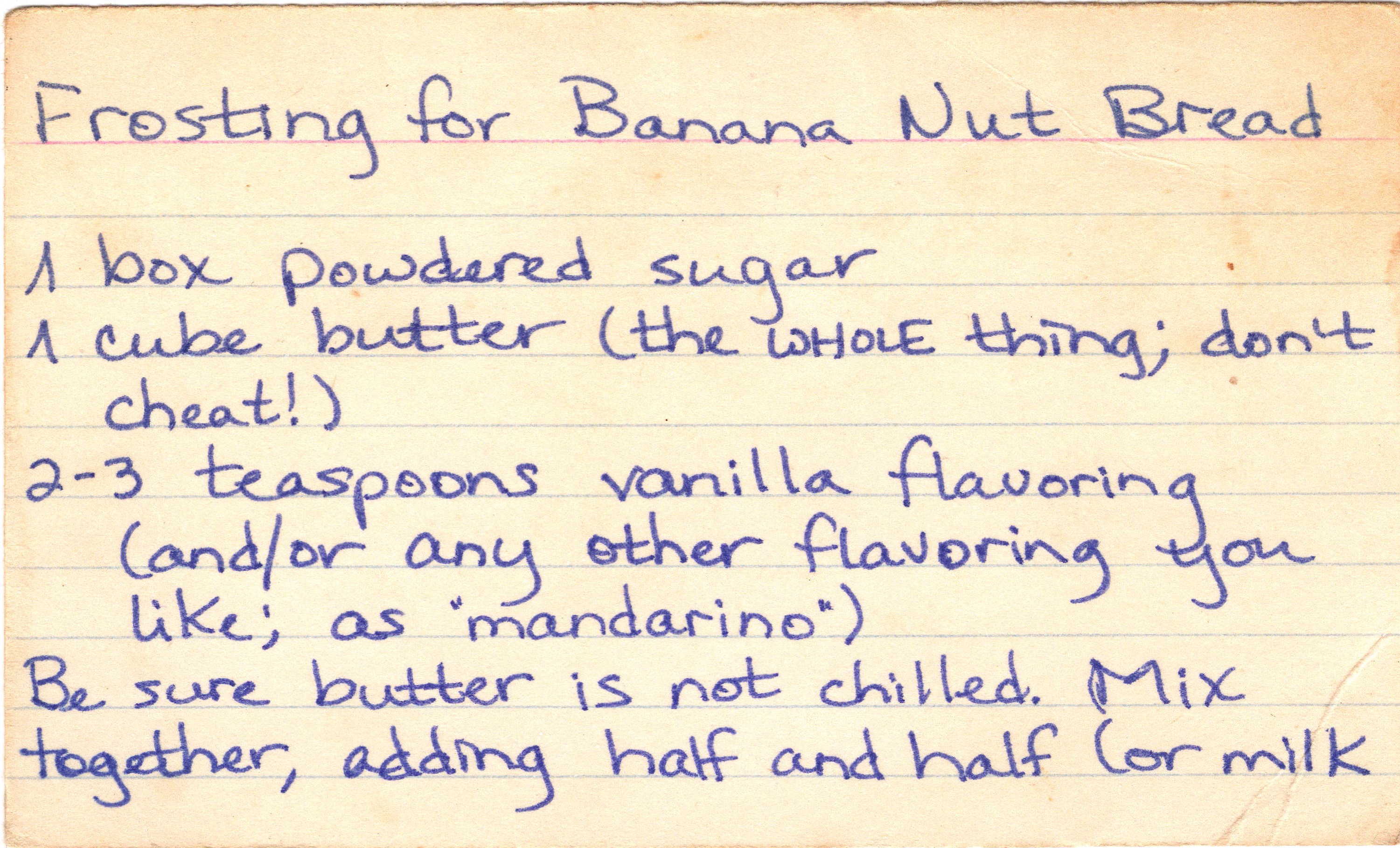 Banana Nut Bread with Frosting recipe card, image 1 of 4