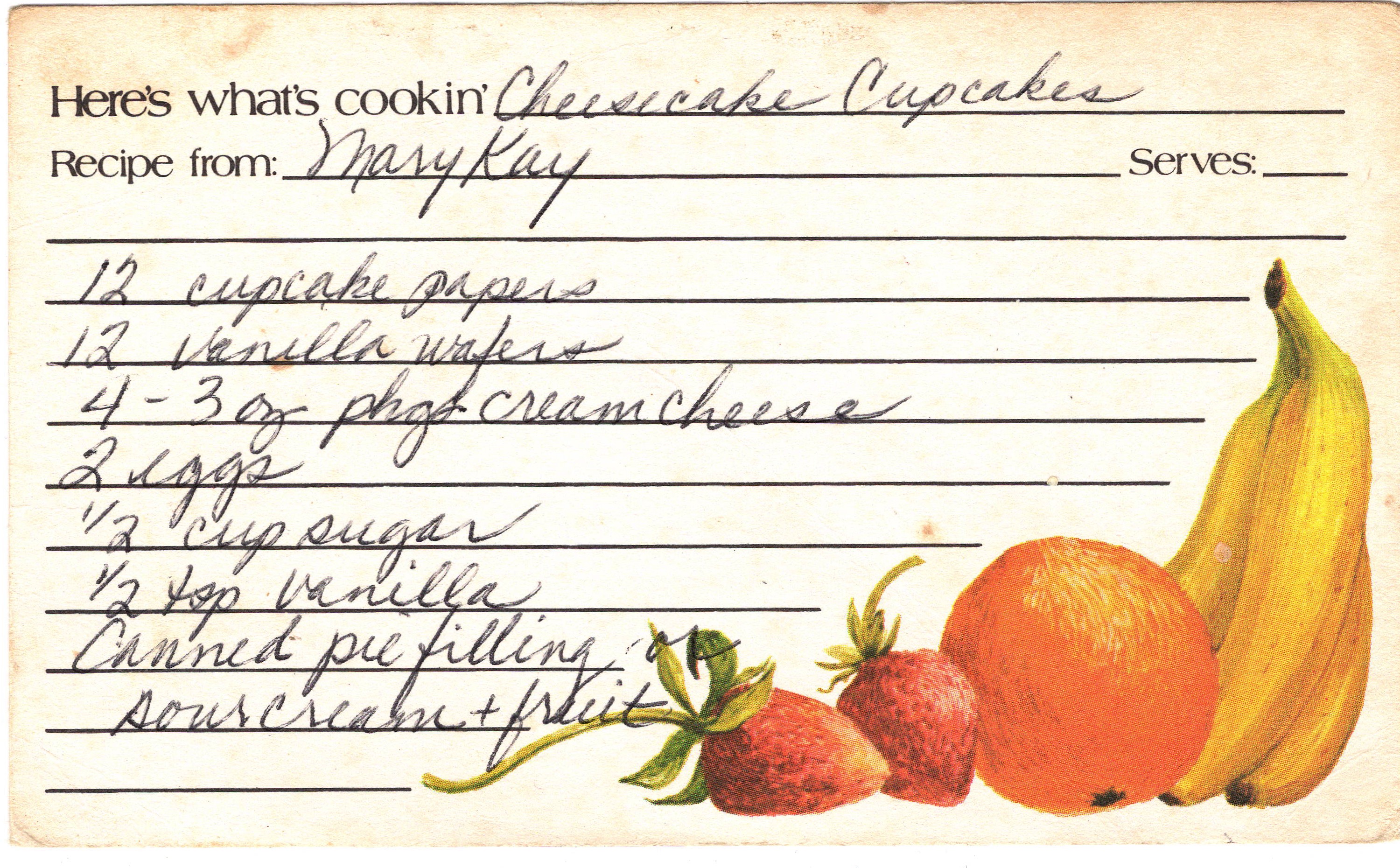 Cheesecake Cupcakes recipe card, image 1 of 2