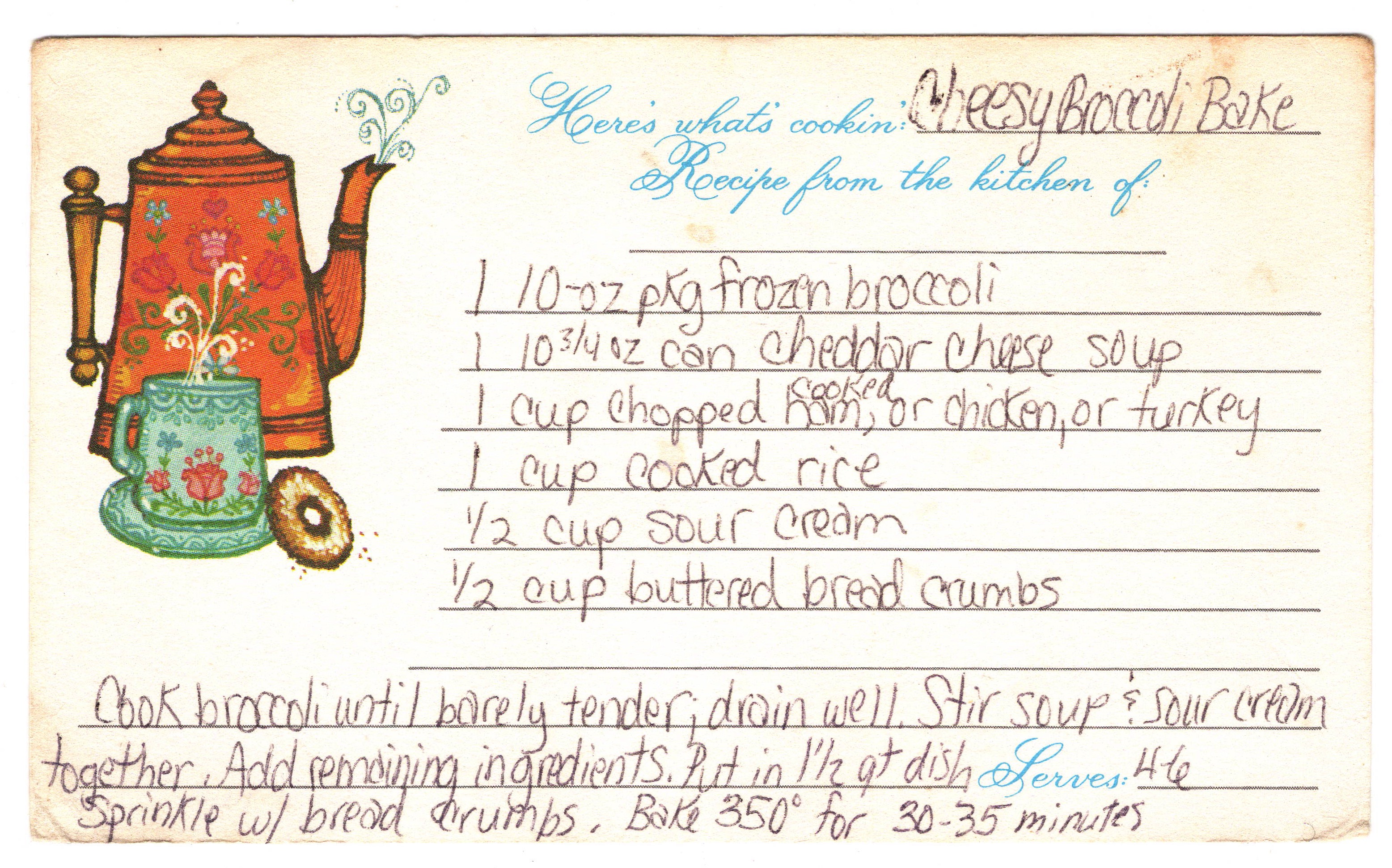 Cheesy Broccoli Bake recipe card, image 1 of 1