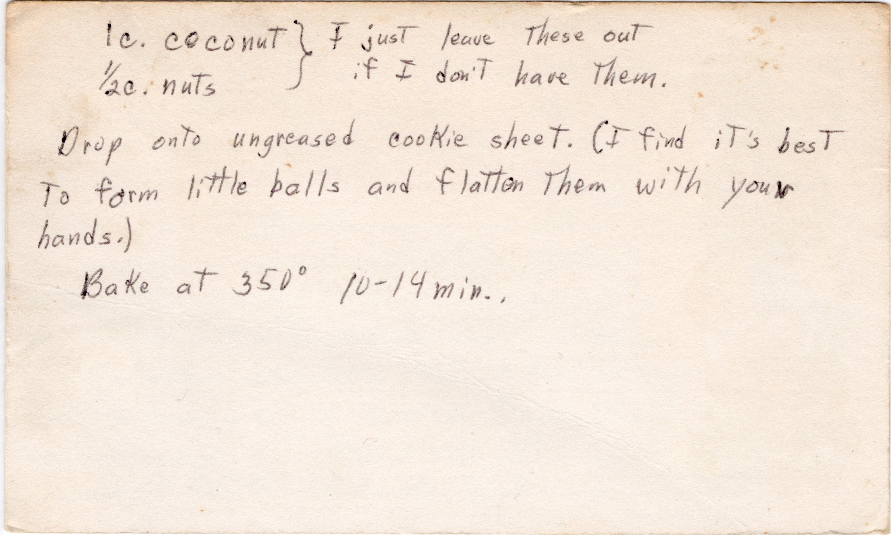 Crisp ’n Crunchy Cookies recipe card, image 2 of 2