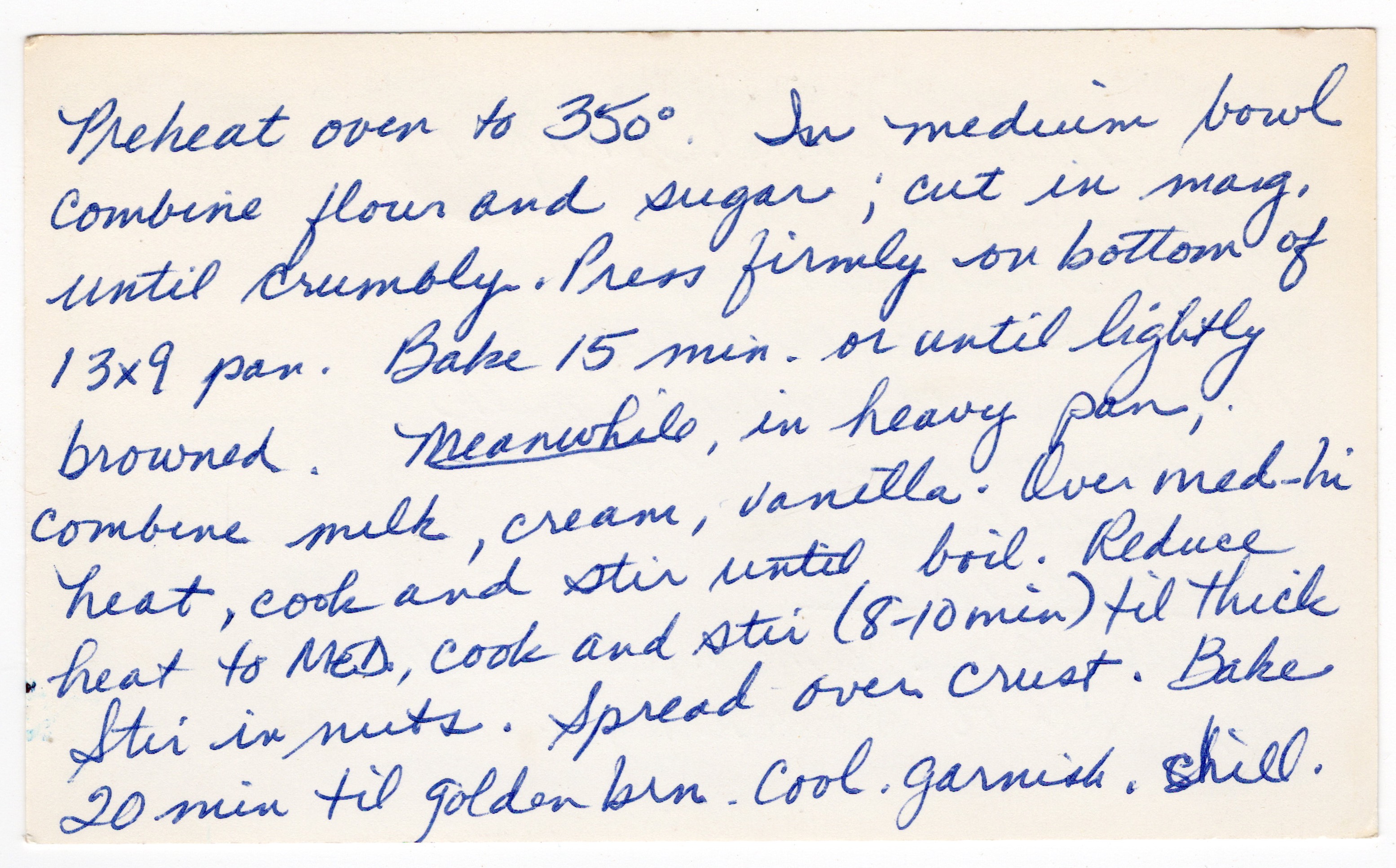 Walnut Caramel Triangles recipe card, image 2 of 2
