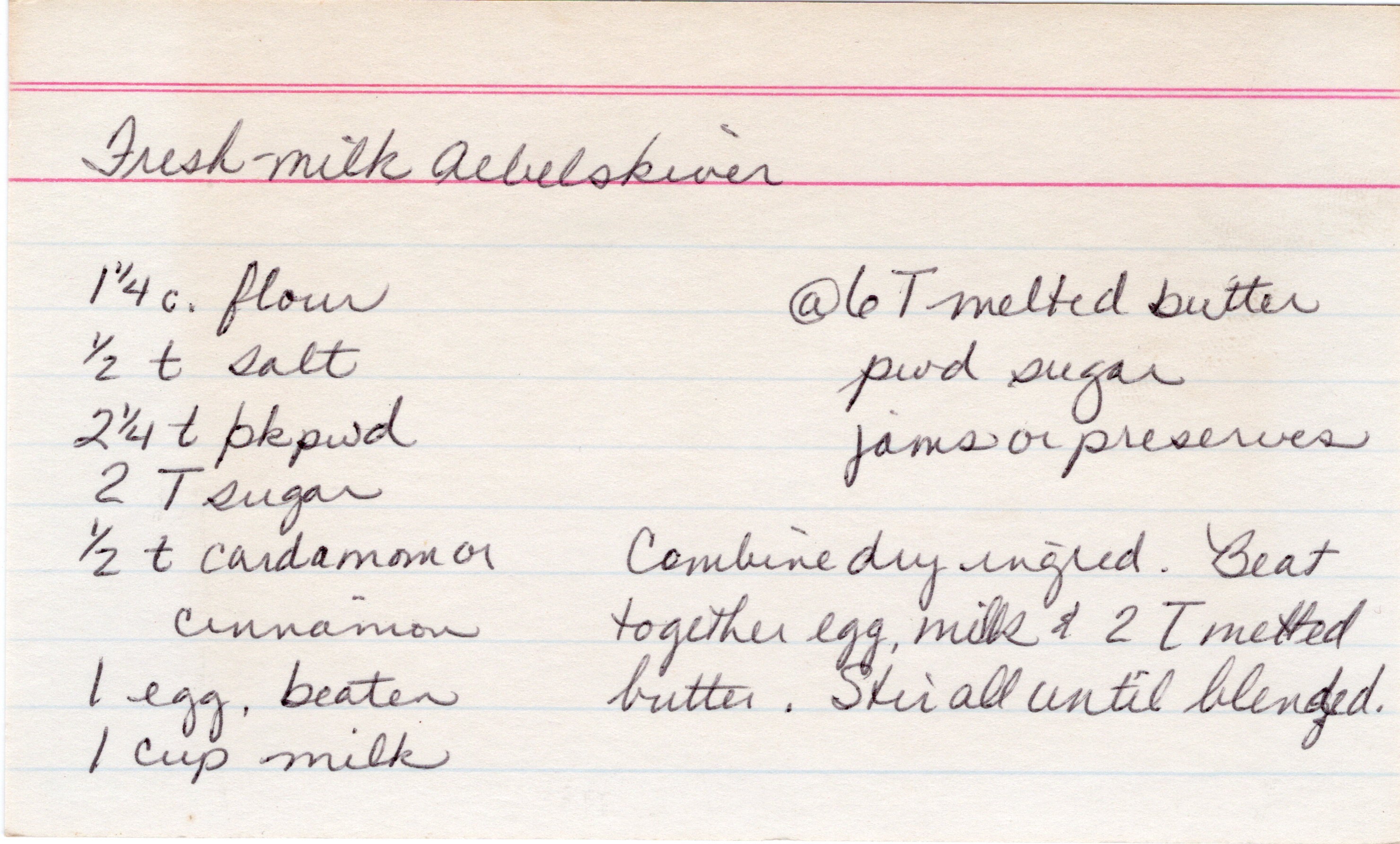 Fresh-Milk Æbleskiver recipe card, image 1 of 2