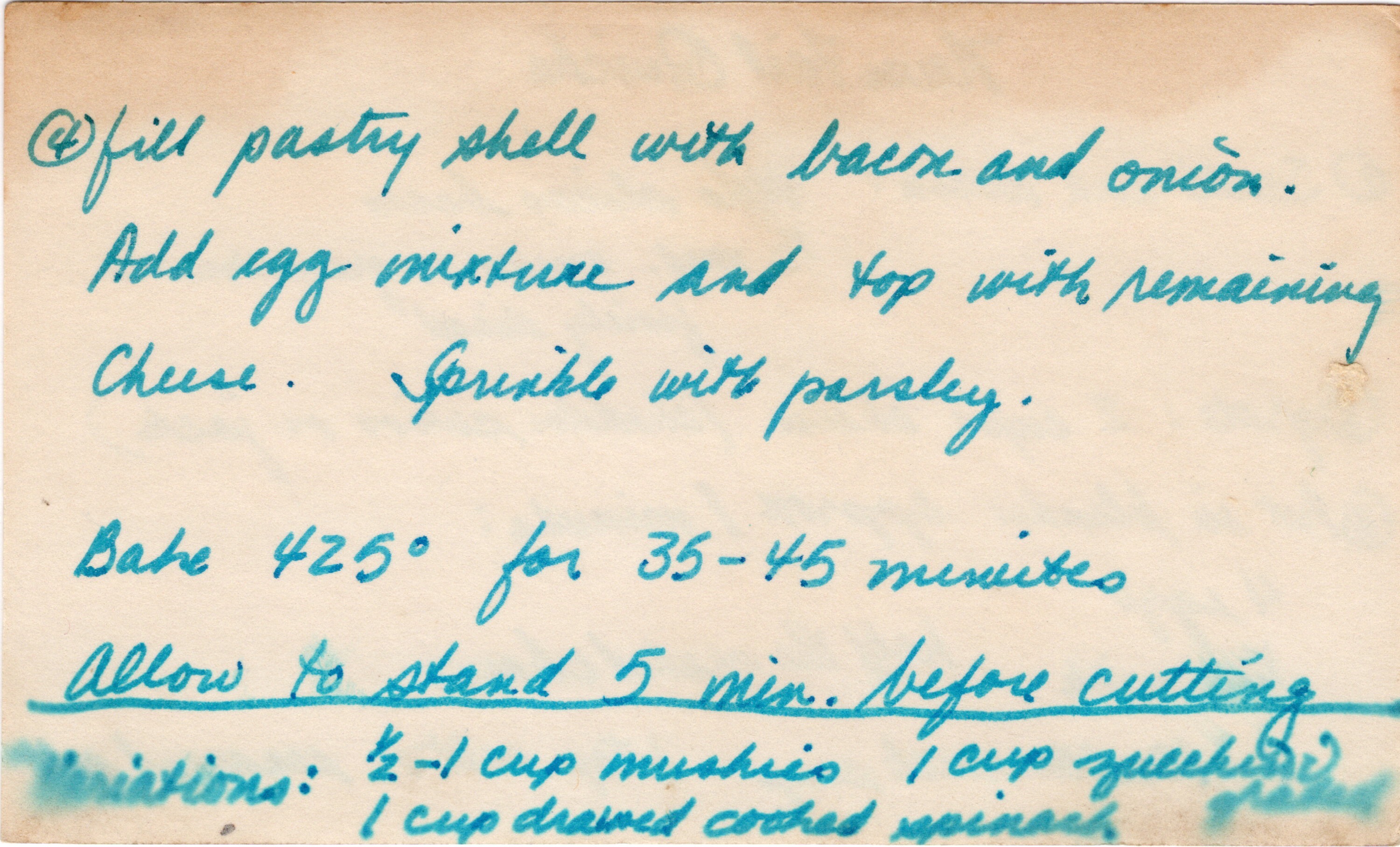 Never-Fail Quiche recipe card, image 2 of 2