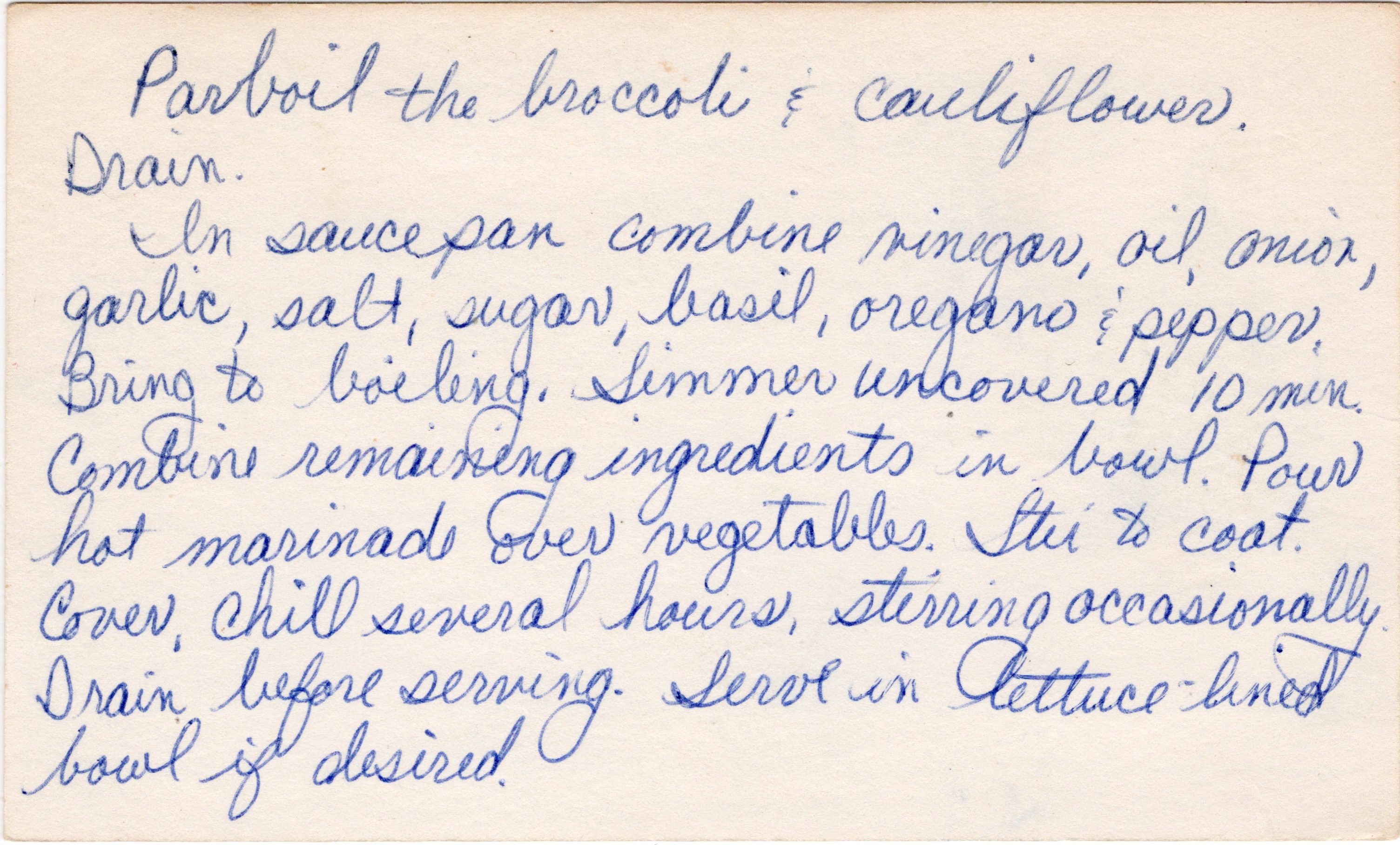 Marinated Vegetables recipe card, image 2 of 2