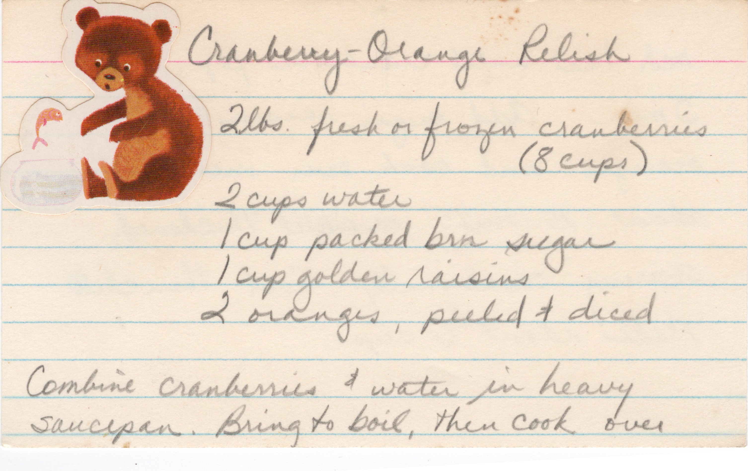 Cranberry-Orange Relish recipe card, image 1 of 2