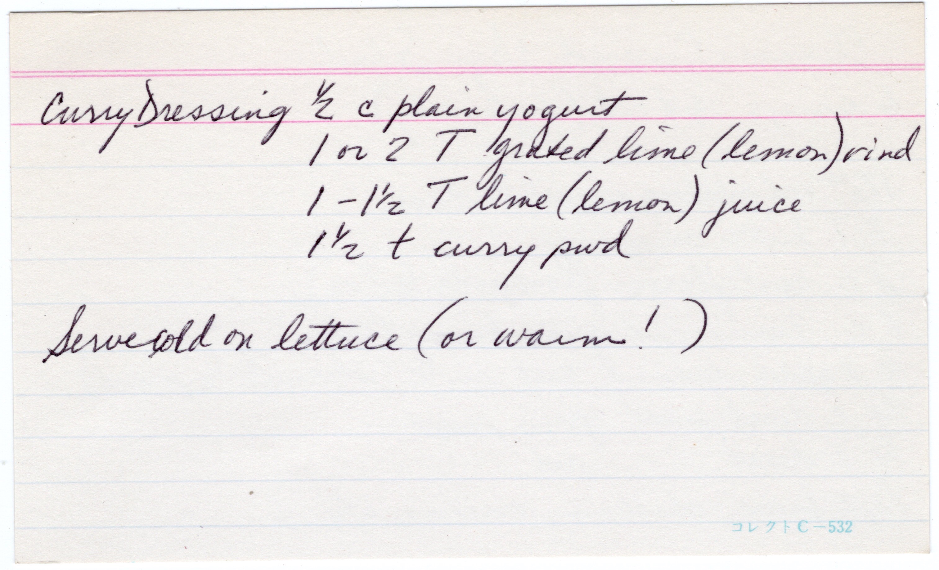 Eleanor’s Curried Vegetable Salad recipe card, image 2 of 2