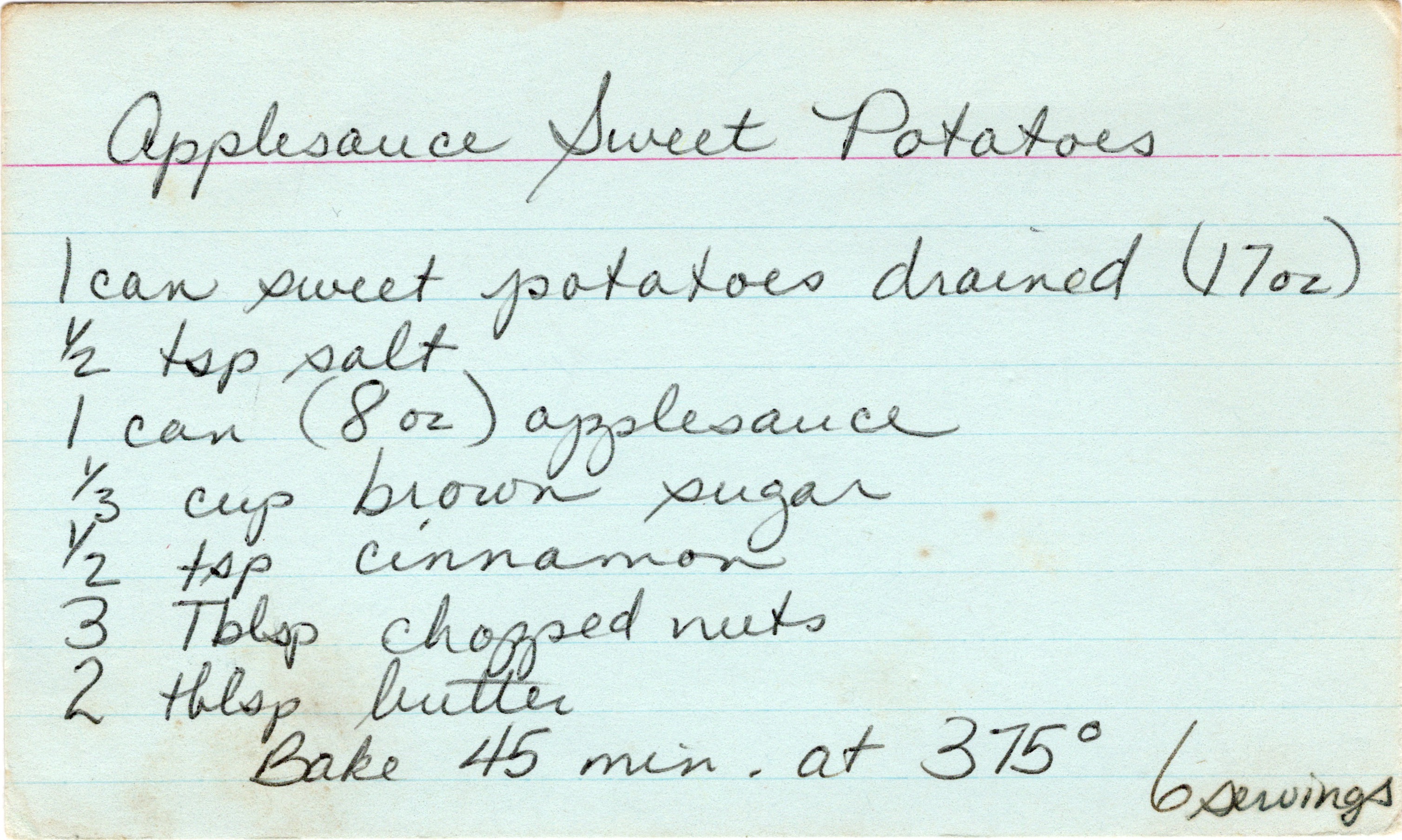 Applesauce Sweet Potatoes recipe card, image 1 of 1