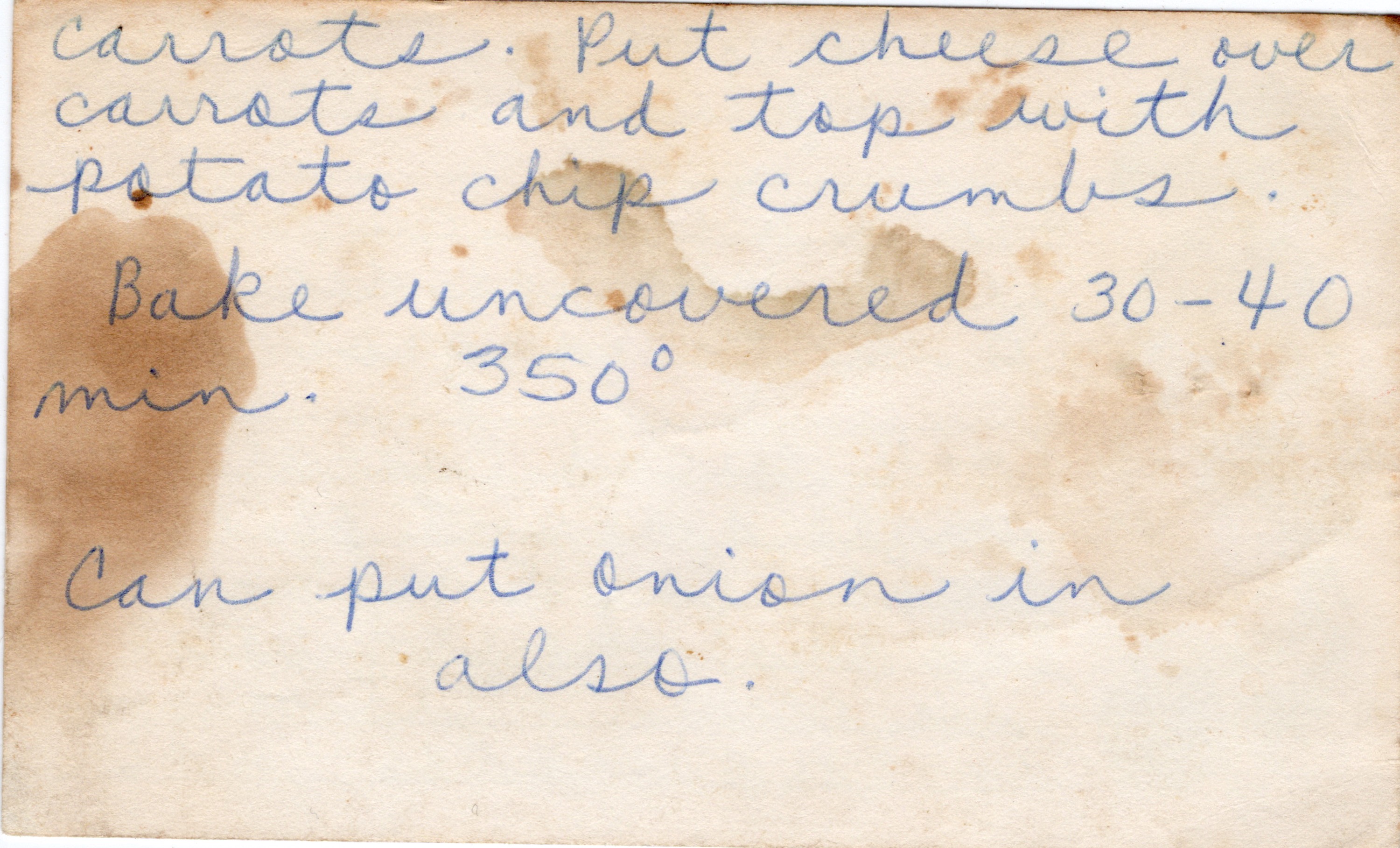 Carrot Casserole recipe card, image 2 of 2